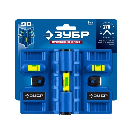 ЗУБР Угловой магнитный уровень, Профессионал-3D (34553) купить в Когалыме