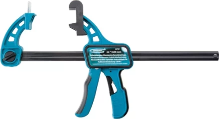 Струбцина реечная быстрозажим, пистолетного типа, пошаг. мех. пласт. корп. 24" (600 мм) GROSS 20701 купить в Когалыме