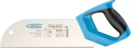 Пила для фанеры с запилом PIRANHA,300 мм/12",11-12 TPI,зуб 3D,каленый зуб,двухкомп.рукоятка GROSS 23144 купить в Когалыме