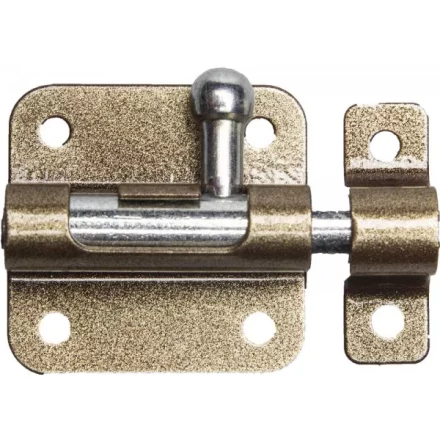 Задвижка накладная для окон и мебели "ШП-10 КМЦ", цвет коричневый металлик/цинк, 30мм 37743-30 купить в Когалыме