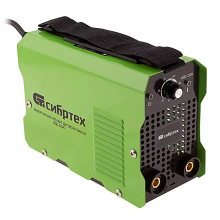Инверторный аппарат дуговой сварки ИДС-220K, 220 А, ПВ 80%, диаметр электрода 1,6-5 мм Сибртех 94395 купить в Когалыме