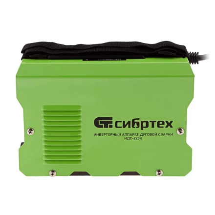 Инверторный аппарат дуговой сварки ИДС-220K, 220 А, ПВ 80%, диаметр электрода 1,6-5 мм Сибртех 94395 купить в Когалыме