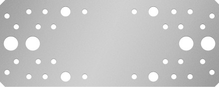 ЗУБР КП-2.5, 200 x 80 x 2.5 мм, цинк, крепежная пластина (31023-200) купить в Когалыме