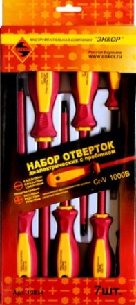 Набор отверток диэлектрич. 6шт. с пробником 19834 купить в Когалыме