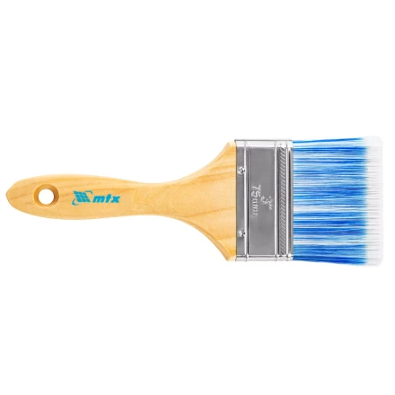 Кисть плоская "Евро" 3", искусственная щетина, деревянная ручка MTX 83073 купить в Когалыме