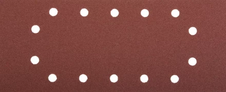 Лист шлифовальный ЗУБР "МАСТЕР", 14 отверстий, для ПШМ на зажимах, Р80, 115х280мм, 5шт 35594-080 купить в Когалыме