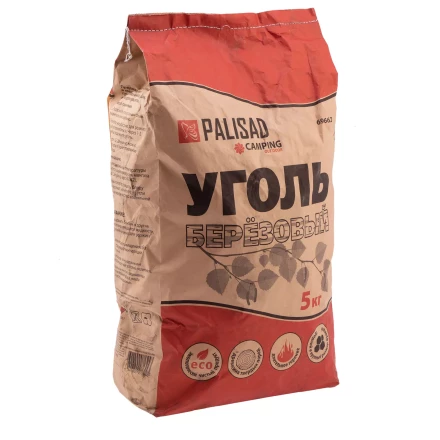 Уголь берёзовый, 5 кг Россия Camping Palisad 69662 купить в Когалыме
