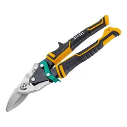 Ножницы по металлу Denzel 78371, 270 мм, прямой и правый рез, сталь-СrMo, трехкомпонентные рукоятки купить в Когалыме