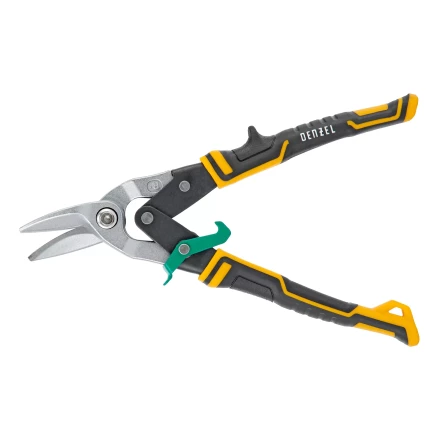 Ножницы по металлу Denzel 78371, 270 мм, прямой и правый рез, сталь-СrMo, трехкомпонентные рукоятки купить в Когалыме