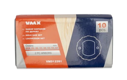 Набор коронок по дереву 10 пред. VMX 512391 купить в Когалыме