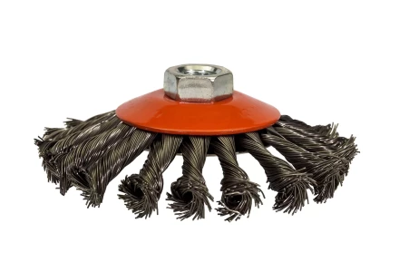 Щетка для УШМ М14/115 мм выгнутая сталь витая VMX 511727 купить в Когалыме