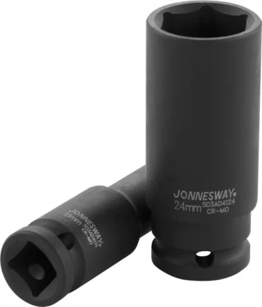Головка ударная шестигранная 1/2"  М24  удлиненная S03АD4124 Jonnesway 47853 купить в Когалыме
