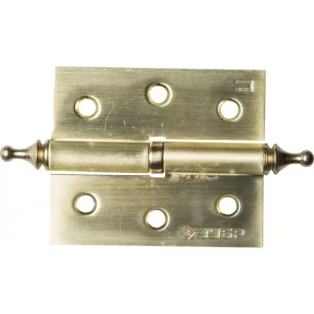 Петля дверная разъемная ЗУБР "ЭКСПЕРТ", 1 подшипник, цвет мат. латунь (SB), правая, с крепежом, 75х63х2,5мм,2шт 37605-075-3R купить в Когалыме