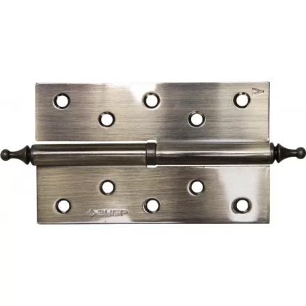 Петля дверная разъемная ЗУБР "ЭКСПЕРТ", 1 подшипник, цвет ст. латунь (AB), левая, с крепежом, 125х75х2,5мм,2шт 37605-125-5L купить в Когалыме