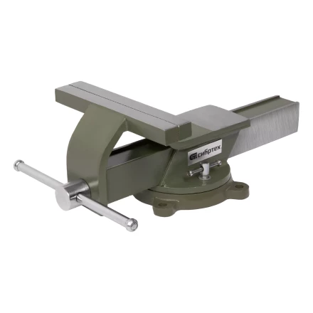 Тиски слесарные Сибртех 18621, 200 мм, стальные, поворотные купить в Когалыме