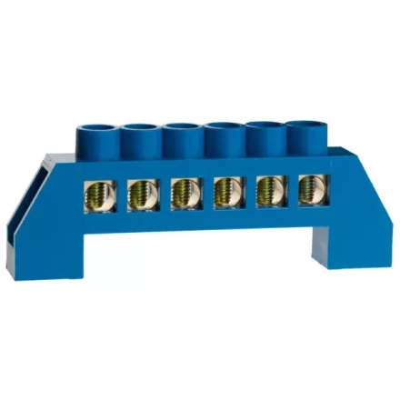 Шина СВЕТОЗАР нулевая, в изоляц оболочке, 6х9мм, 6 полюсов, макс. ток 100А 49805-06 купить в Когалыме