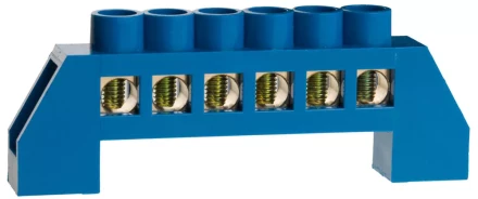 Шина СВЕТОЗАР нулевая, в изоляц оболочке, 6х9мм, 6 полюсов, макс. ток 100А 49805-06 купить в Когалыме