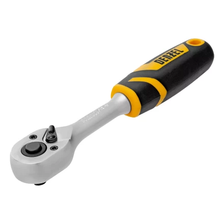 Ключ-трещотка 1/4"  Denzel 14031, 90 зубьев, с быстрым сбросом, CrV купить в Когалыме