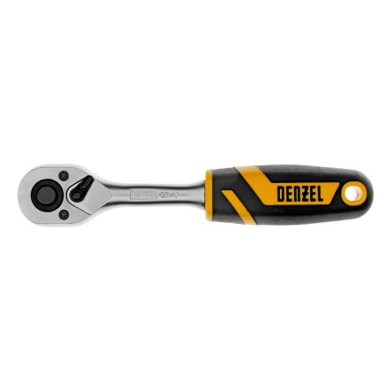 Ключ-трещотка 1/4&quot;  Denzel 14031, 90 зубьев, с быстрым сбросом, CrV купить в Когалыме