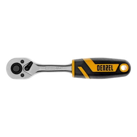 Ключ-трещотка 1/4"  Denzel 14031, 90 зубьев, с быстрым сбросом, CrV купить в Когалыме
