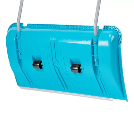 Скрепер для уборки снега Palisad 61800, полипропилен, колеса, 750х445х1275 мм, рукоятка с ПВХ, LUXE купить в Когалыме