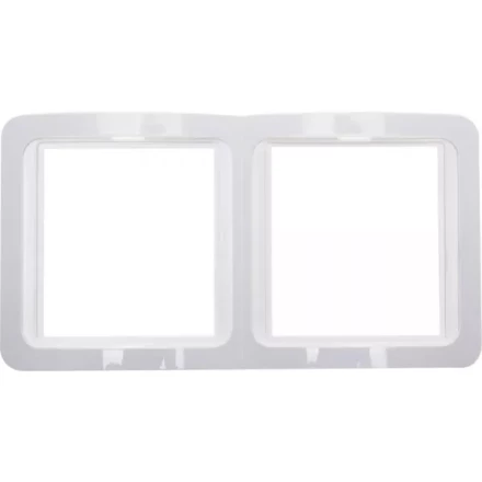 Панель СВЕТОЗАР "ГАММА" двойная вертикальная, цвет белый SV-54147-W купить в Когалыме