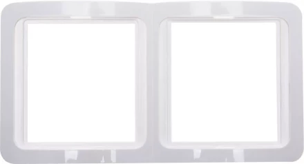 Панель СВЕТОЗАР "ГАММА" двойная вертикальная, цвет белый SV-54147-W купить в Когалыме