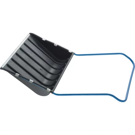 Скрепер для снега 750 х 550 х 1,3 мм пластиковый П-образная ручка металлическая окантовка СИБРТЕХ 61593 купить в Когалыме