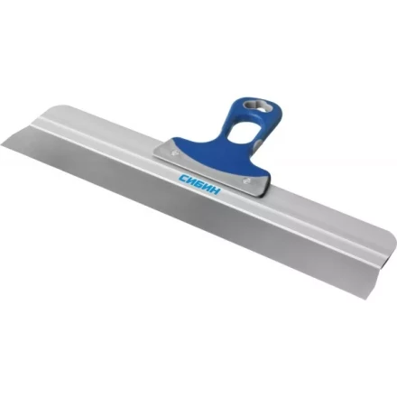 Шпатель СИБИН ФАСАДНЫЙ нержавеющий, алюминиевая направляющая, 2к ручка, 450мм 10085-45 купить в Когалыме