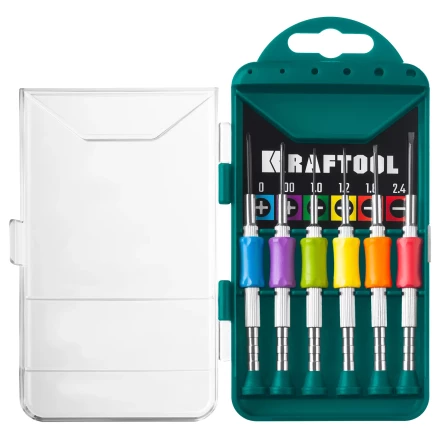 Набор Precision-6: часовые отвертки для особо точных работ, металлическая рукоятка с противоскользящей накладкой, жало из специальной стали SNCM8660. 25679 купить в Когалыме