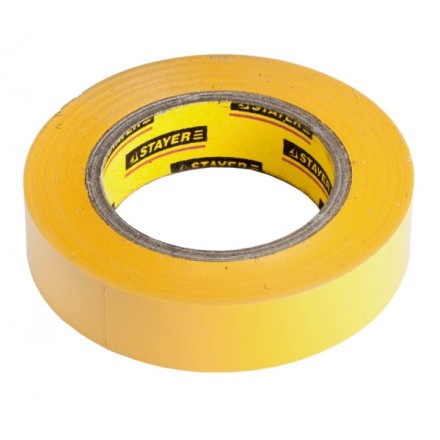 Изолента, STAYER Profi 12292-Y-15-10, ПВХ, на карточке, 15 мм х 10 м х 0,18мм, желтая 12292-Y-15-10 купить в Когалыме