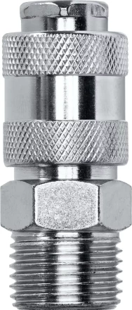 Переходник KRAFTOOL EXPERT QUALITAT для пневмоинструмента, резьба 1/4 папа - быстросъемное соединение мама 06594-1/2 купить в Когалыме