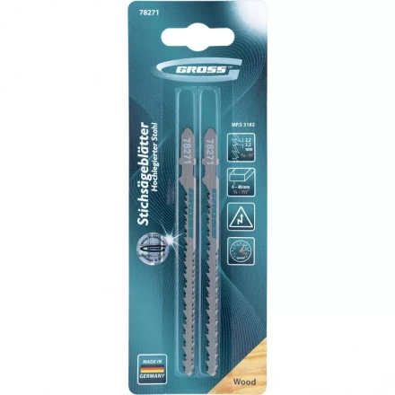 Полотна для электролобзика по дереву 2 шт 3182 GROSS 78271 купить в Когалыме