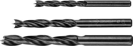 ЗУБР. Набор сверл по дереву, 3шт, 6-8-10 мм 29421-H3 купить в Когалыме