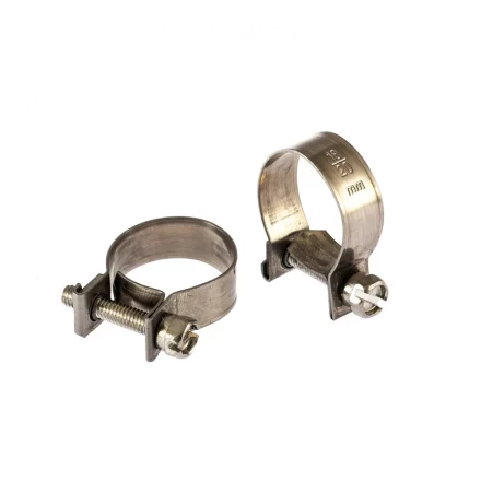 Хомуты металлические MINI 18-20 мм ширина 9 мм винтовой W4 2 шт Сибртех 475073 купить в Когалыме