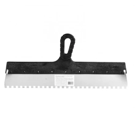 Шпатель из нержавеющей стали 450 мм зуб 8 х 8 мм пластмассовая ручка 85146 купить в Когалыме