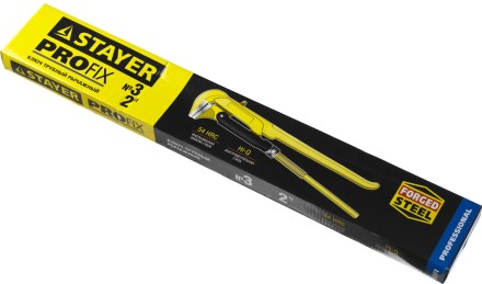 Ключ трубный STAYER &quot;PROFI&quot; рычажный, кованый, прямые губки, № 3, 2&quot; 27311-3 купить в Когалыме