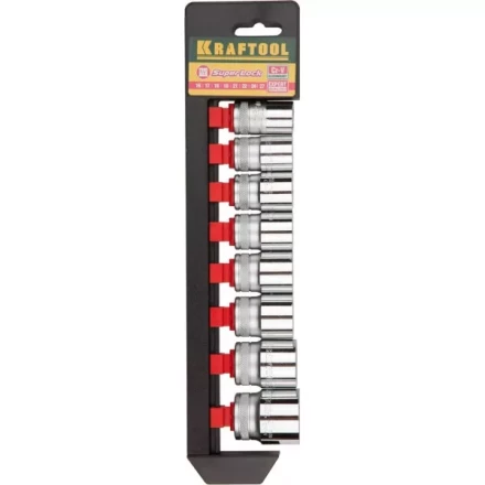 Набор KRAFTOOL "EXPERT QUALITAT" Торцовые головки "SUPER LOCK", 1/2", 16-27мм, 8 предметов 27864-H8_z01 купить в Когалыме