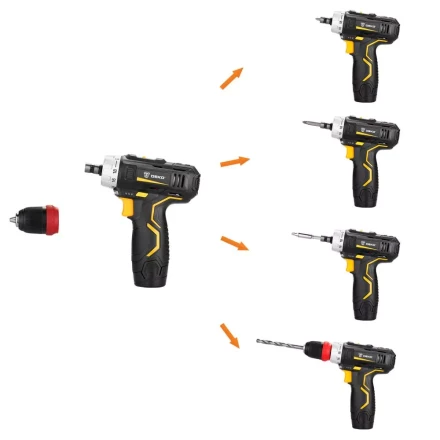 Дрель аккумуляторная DEKO GCD12DU3, 063-4114, со съемным патроном купить в Когалыме