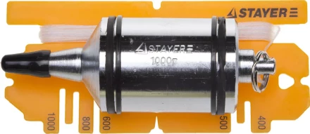 Отвес STAYER "PROFI" строительный со шнуром, с противоударными ободками, 1000 г 06352-100 купить в Когалыме