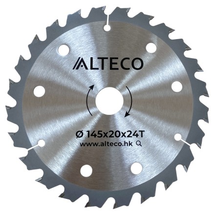 Диск по дереву для дисковой пилы ALTECO CHDS 20-145 Li BL / 145x20x24T 50635 купить в Когалыме