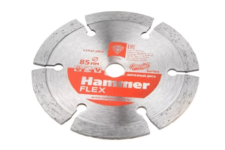 Круг алмазный HAMMER 206-236  Ф10х85мм сегментый по кирпичу купить в Когалыме