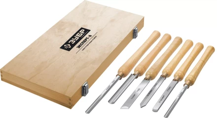 ЗУБР Эксперт-6, 6 предм., набор ручных резцов по дереву, Профессионал (18370) купить в Когалыме