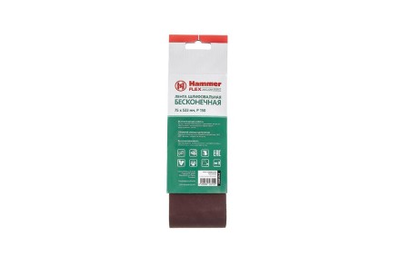 Лента шлиф. бесконечная HAMMER 75х533мм P150 купить в Когалыме