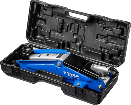 Домкрат гидравлический подкатной T50, 2т, 130-380мм, в кейсе, ЗУБР Профессионал 43052-2-K купить в Когалыме