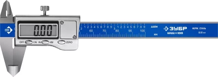 ЗУБР ШЦЦ-I-100-0.01, 100 мм, электронный штангенциркуль, Профессионал (34463-100) купить в Когалыме