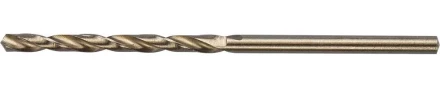 Сверло ЗУБР "ЭКСПЕРТ" КОБАЛЬТ по металлу, цилиндрический хвостовик, быстрорежущая сталь Р6М5К5, класс точн. А1, 2,5х57мм 4-29626-057-2.5 купить в Когалыме