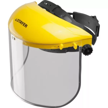 Щиток лицевой защитный STAYER "MASTER" пластиковое оголовье, разборная конструкция, визор из поликарбоната 400х200мм 11081 купить в Когалыме