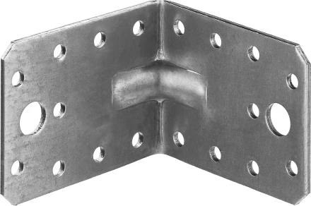 ЗУБР УКУ-2.5, 55 x 70 x 70 x 2.5 мм, цинк, усиленный крепежный уголок (31011-70) купить в Когалыме