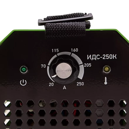 Инверторный аппарат дуговой сварки ИДС-250K, 250 А, ПВ 80%, диаметр электрода 1,6-5 мм Сибртех 94396 купить в Когалыме